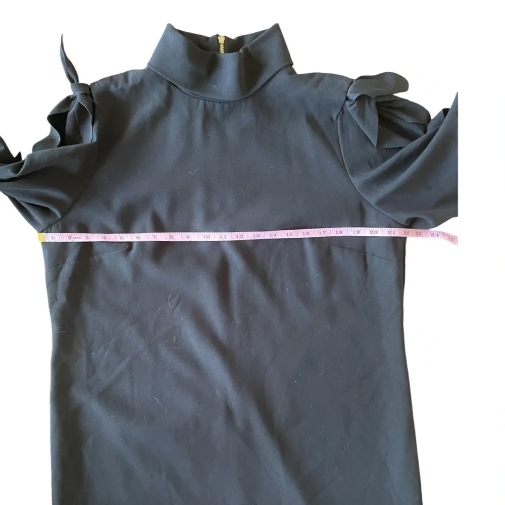 Alex Marie Black High Neck Shift Dress Size 14